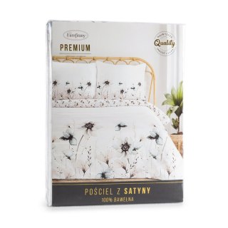 KOMPLET POŚCIELI SATYNOWEJ PREMIUM22 220 X 200 CM BIAŁY