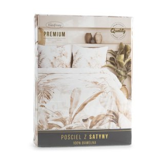 KOMPLET POŚCIELI SATYNOWEJ PREMIUM25 160 X 200 CM BIAŁY