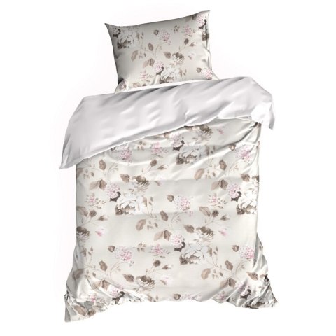 KOMPLET POŚCIELI SATYNOWEJ SPRING 45 160 X 200 CM BEŻOWY