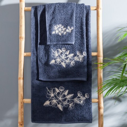 KOMPLET RĘCZNIKÓW 3 56 X 36 X 7 CM GRANATOWY KOMPLET RĘCZNIKÓW 3 56 X 36 X 7 CM GRANATOWY