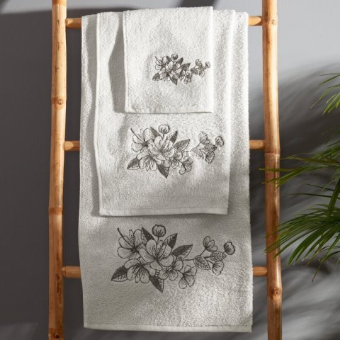 KOMPLET RĘCZNIKÓW 3 56 X 36 X 7 CM SREBRNY KOMPLET RĘCZNIKÓW 3 56 X 36 X 7 CM SREBRNY