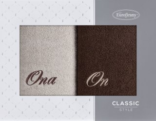 KOMPLET RĘCZNIKÓW ON ONA 47 X 37 X 7 CM BEŻOWY