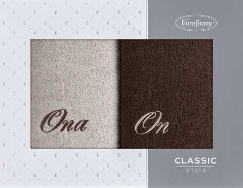 KOMPLET RĘCZNIKÓW ON ONA 47 X 37 X 7 CM BEŻOWY KOMPLET RĘCZNIKÓW ON ONA 47 X 37 X 7 CM BEŻOWY