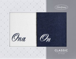 KOMPLET RĘCZNIKÓW ON ONA 47 X 37 X 7 CM BIAŁY