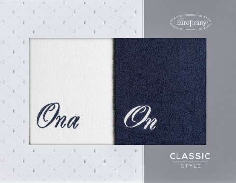 KOMPLET RĘCZNIKÓW ON ONA 47 X 37 X 7 CM BIAŁY KOMPLET RĘCZNIKÓW ON ONA 47 X 37 X 7 CM BIAŁY