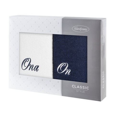 KOMPLET RĘCZNIKÓW ON ONA 47 X 37 X 7 CM BIAŁY KOMPLET RĘCZNIKÓW ON ONA 47 X 37 X 7 CM BIAŁY