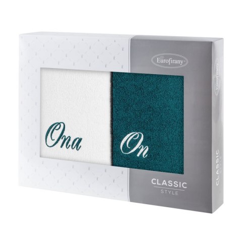 KOMPLET RĘCZNIKÓW ON ONA 47 X 37 X 7 CM BIAŁY KOMPLET RĘCZNIKÓW ON ONA 47 X 37 X 7 CM BIAŁY