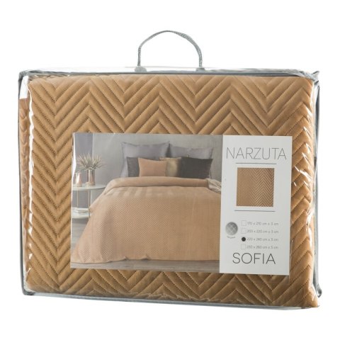 NARZUTA SOFIA 170 X 210 CM MIODOWY NARZUTA SOFIA 170 X 210 CM MIODOWY