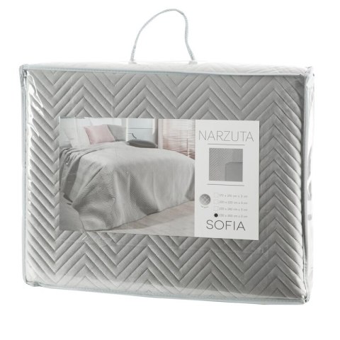 NARZUTA SOFIA 170 X 210 CM SREBRNY NARZUTA SOFIA 170 X 210 CM SREBRNY