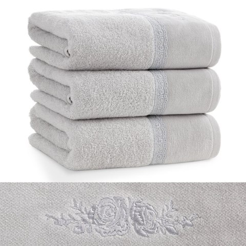 RĘCZNIK SISI (03) 70 X 140 CM SREBRNY