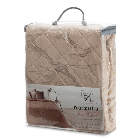 NARZUTA D91 LUIZ 6 170 X 210 CM BEŻOWY NARZUTA D91 LUIZ 6 170 X 210 CM BEŻOWY