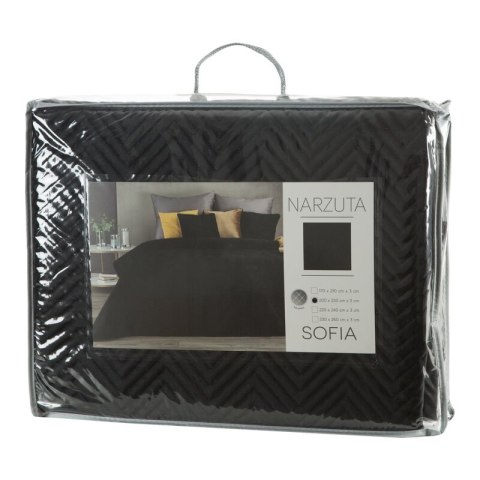 NARZUTA SOFIA 170 X 210 CM CZARNY NARZUTA SOFIA 170 X 210 CM CZARNY