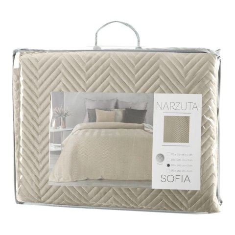 NARZUTA SOFIA 170 X 210 CM KREMOWY NARZUTA SOFIA 170 X 210 CM KREMOWY