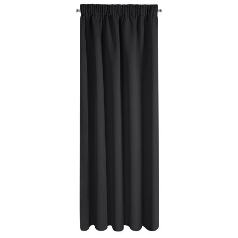 ZASŁONA GOTOWA D91 PARISA NA TAŚMIE 140 X 270 CM CZARNY ZASŁONA GOTOWA D91 PARISA NA TAŚMIE 140 X 270 CM CZARNY