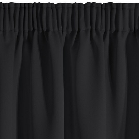 ZASŁONA GOTOWA D91 PARISA NA TAŚMIE 140 X 270 CM CZARNY ZASŁONA GOTOWA D91 PARISA NA TAŚMIE 140 X 270 CM CZARNY