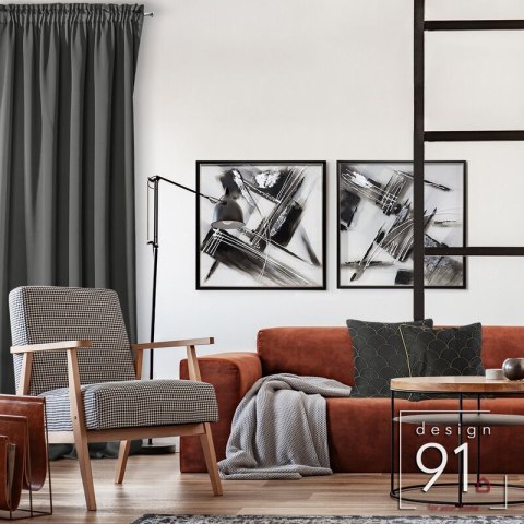 ZASŁONA GOTOWA D91 PARISA NA TAŚMIE 140 X 270 CM GRAFITOWY