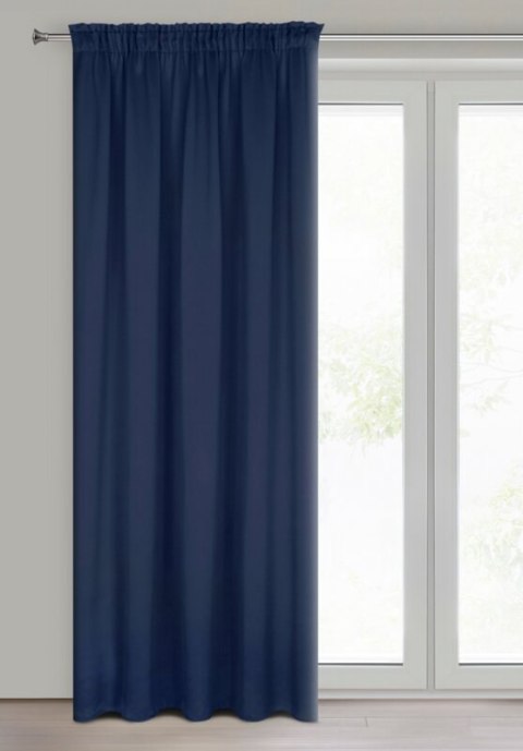 ZASŁONA GOTOWA D91 PARISA NA TAŚMIE 140 X 270 CM GRANATOWY ZASŁONA GOTOWA D91 PARISA NA TAŚMIE 140 X 270 CM GRANATOWY