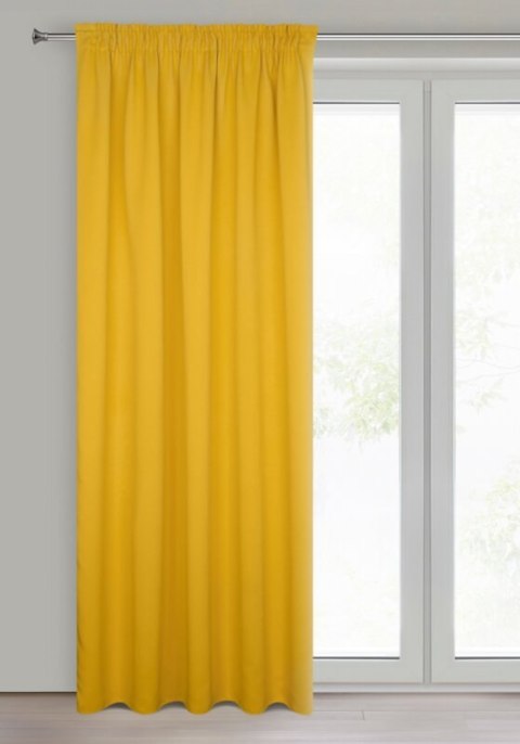 ZASŁONA GOTOWA D91 PARISA NA TAŚMIE 140 X 270 CM MUSZTARDOWY