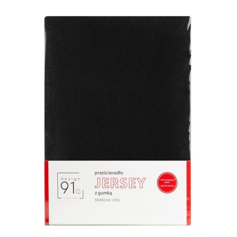 PRZEŚCIERADŁO Z GUMKĄ JERSEY D91 90 X 200 X 25 CM CZARNY PRZEŚCIERADŁO Z GUMKĄ JERSEY D91 90 X 200 X 25 CM CZARNY