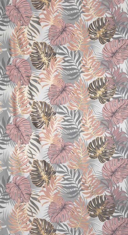 ZASŁONA GOTOWA KORFU 140 X 250 CM PUDROWY RÓŻ