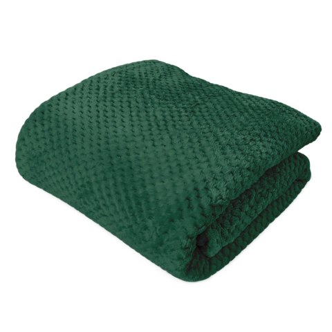 Koc żakardowy AMORRO/CIEMNA ZIELEŃ/150x200 Koc żakardowy AMORRO/CIEMNA ZIELEŃ/150x200