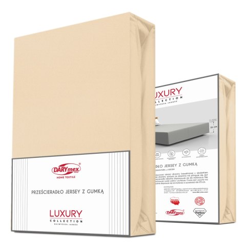 Prześcieradło jersey elastan z gumką 26 SAND/PIASKOWY/180x200x30 Prześcieradło jersey elastan z gumką 26 SAND/PIASKOWY/180x200x30