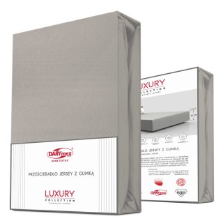 Prześcieradło jersey elastan z gumką 59 BLEI/POPIEL/90x200x30