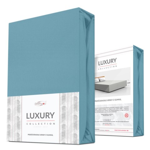 Prześcieradło jersey elastan z gumką BLUE/NIEBIESKI/90x200x30 Prześcieradło jersey elastan z gumką BLUE/NIEBIESKI/90x200x30