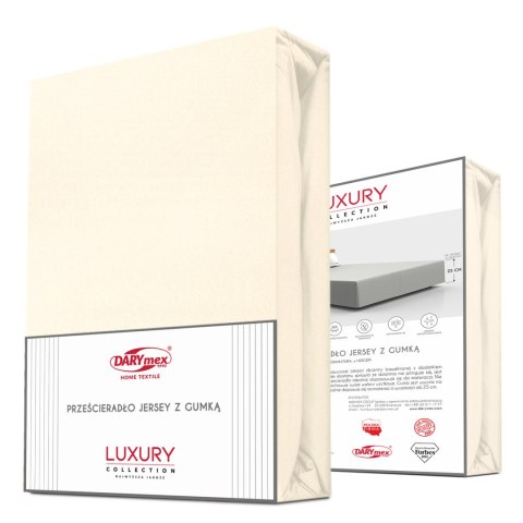 Prześcieradło jersey elastan z gumką ECRU/EKOLOGIA/180x200x30 Prześcieradło jersey elastan z gumką ECRU/EKOLOGIA/180x200x30