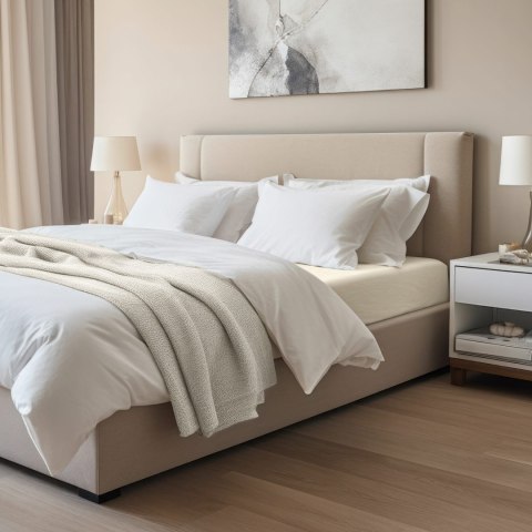 Prześcieradło jersey elastan z gumką ECRU/EKOLOGIA/180x200x30 Prześcieradło jersey elastan z gumką ECRU/EKOLOGIA/180x200x30