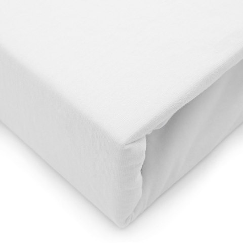 Prześcieradło jersey elastan z gumką WHITE/BIAŁY/220x200x30 Prześcieradło jersey elastan z gumką WHITE/BIAŁY/220x200x30