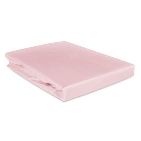 Prześcieradło satyna bawełniana z gumką róż 006/200x220 Prześcieradło satyna bawełniana z gumką róż 006/200x220
