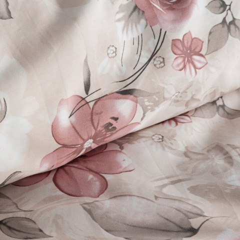KOMPLET POŚCIELI SATYNOWEJ SPRING 42 220 X 200 CM PUDROWY RÓŻ