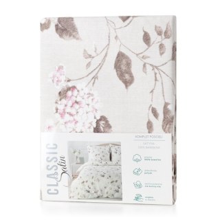 KOMPLET POŚCIELI SATYNOWEJ SPRING 45 140 X 200 CM BEŻOWY