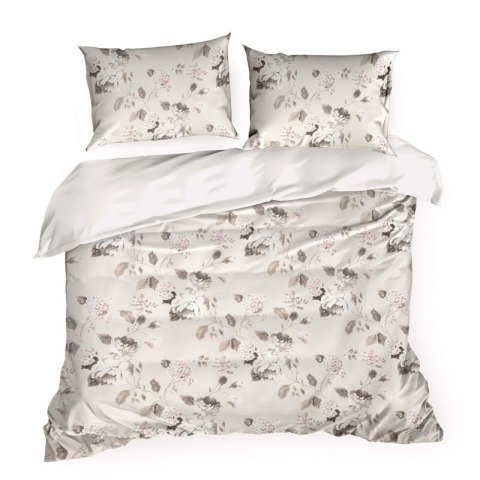 KOMPLET POŚCIELI SATYNOWEJ SPRING 45 140 X 200 CM BEŻOWY KOMPLET POŚCIELI SATYNOWEJ SPRING 45 140 X 200 CM BEŻOWY