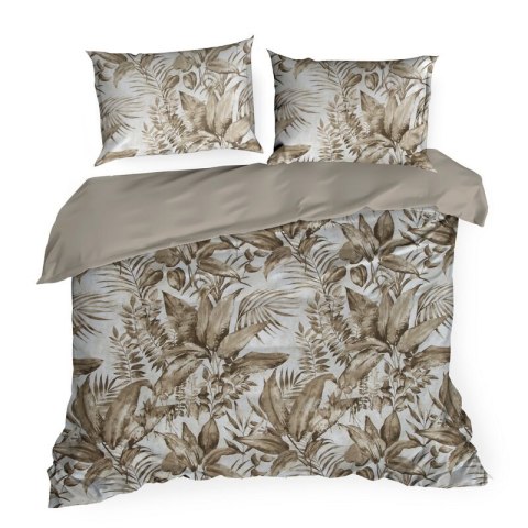 KOMPLET POŚCIELI SATYNOWEJ SPRING 46 140 X 200 CM BEŻOWY KOMPLET POŚCIELI SATYNOWEJ SPRING 46 140 X 200 CM BEŻOWY