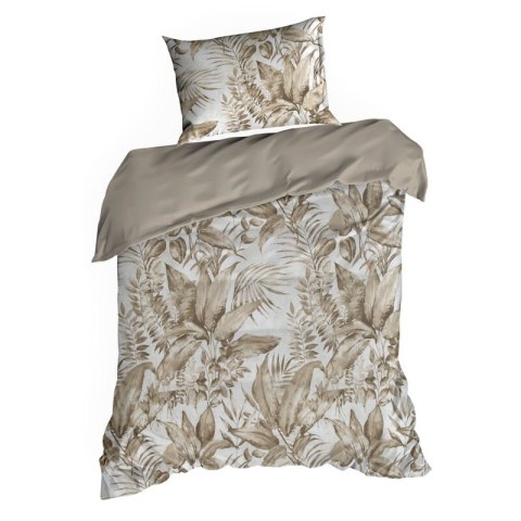 KOMPLET POŚCIELI SATYNOWEJ SPRING 46 140 X 200 CM BEŻOWY KOMPLET POŚCIELI SATYNOWEJ SPRING 46 140 X 200 CM BEŻOWY