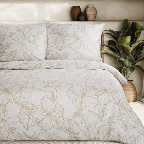 KOMPLET POŚCIELI SATYNOWEJ SPRING 50 140 X 200 CM BIAŁY KOMPLET POŚCIELI SATYNOWEJ SPRING 50 140 X 200 CM BIAŁY