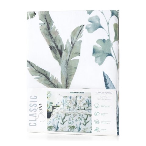 KOMPLET POŚCIELI SATYNOWEJ SPRING 52 160 X 200 CM BIAŁY KOMPLET POŚCIELI SATYNOWEJ SPRING 52 160 X 200 CM BIAŁY