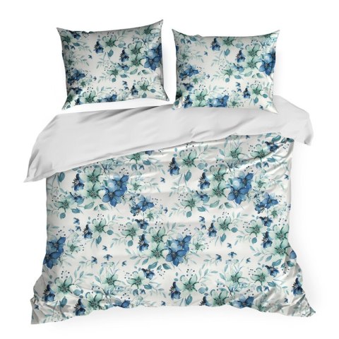 KOMPLET POŚCIELI SATYNOWEJ SPRING 54 160 X 200 CM NIEBIESKI KOMPLET POŚCIELI SATYNOWEJ SPRING 54 160 X 200 CM NIEBIESKI