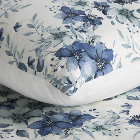 KOMPLET POŚCIELI SATYNOWEJ SPRING 54 160 X 200 CM NIEBIESKI KOMPLET POŚCIELI SATYNOWEJ SPRING 54 160 X 200 CM NIEBIESKI