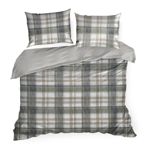 KOMPLET POŚCIELI SATYNOWEJ SPRING 58 140 X 200 CM SZARY KOMPLET POŚCIELI SATYNOWEJ SPRING 58 140 X 200 CM SZARY