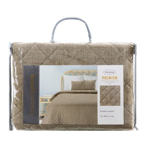 NARZUTA LEN 1 70 X 160 CM CIEMNOBEŻOWY