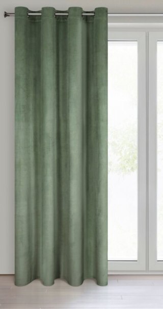 ZASŁONA GOTOWA D91 ROSA 140 X 250 CM CIEMNOMIĘTOWY