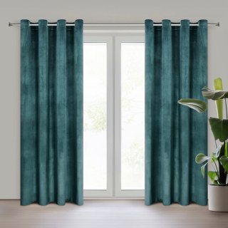 ZASŁONA GOTOWA D91 ROSA 140 X 250 CM CIEMNOTURKUSOWY