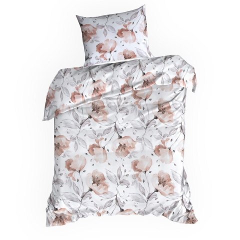 KOMPLET POŚCIELI BAWEŁNIANEJ NICKY 160 X 200 CM BIAŁY