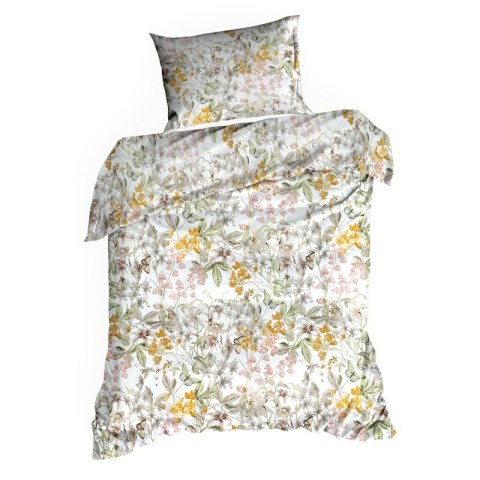 KOMPLET POŚCIELI BAWEŁNIANEJ PAULA 220 X 200 CM BIAŁY