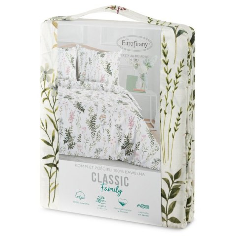 KOMPLET POŚCIELI BAWEŁNIANEJ VANESS 160 X 200 CM BIAŁY