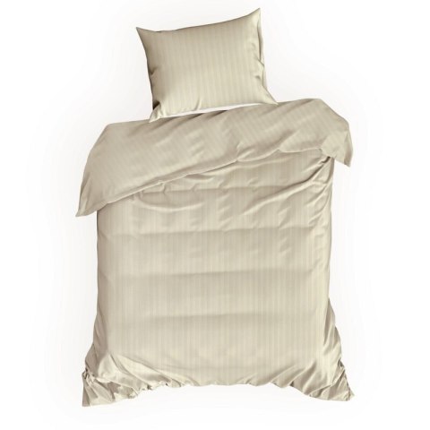 KOMPLET POŚCIELI SATYNOWEJ VERA 160 X 200 CM KREMOWY KOMPLET POŚCIELI SATYNOWEJ VERA 160 X 200 CM KREMOWY
