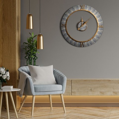 ZEGAR DEKORACYJNY 25 60 X 5 X 60 CM BRĄZOWY ZEGAR DEKORACYJNY 25 60 X 5 X 60 CM BRĄZOWY